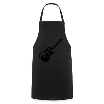 Bass Guitarist Heart Bass Guitar Player Bass Guita - Cooking Apron - black - Front - AI Model Male 185 dark (185cm)
