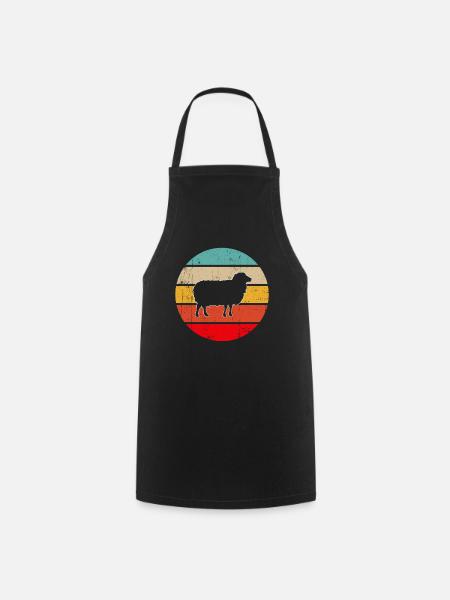 Mouton Rétro - Tablier de cuisine - noir