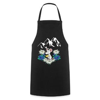 Austria Alps Cheese Enjoyment Swiss Mouse Rodent Child - Cooking Apron - black - Front - AI Model Male 185 dark (185cm)