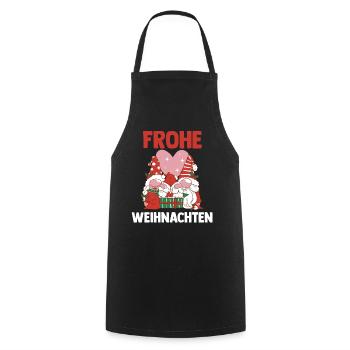 Weihnachts Gnome Frohe Weihnachten - Kochschürze - Schwarz - Vorne - AI Model Male 185 dark (185cm)