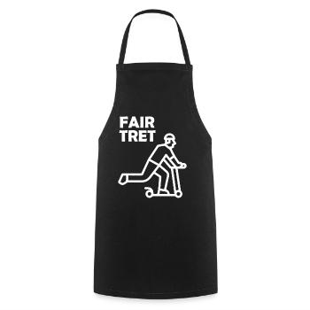 FAIR TRET Roller - Kochschürze - Schwarz - Vorne - AI Model Male 185 dark (185cm)