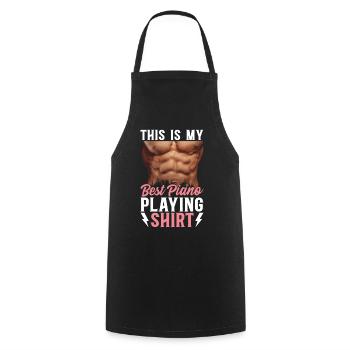 C’est ma meilleure chemise de piano - Piano Keyboa - Tablier de cuisine - noir - Devant - AI Model Male 185 dark (185cm)