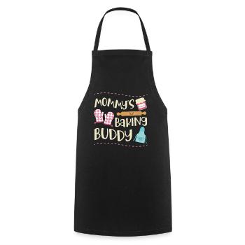 Funny Kawaii Style Kids Baking Design - Cooking Apron - black - Front - AI Model Male 185 dark (185cm)