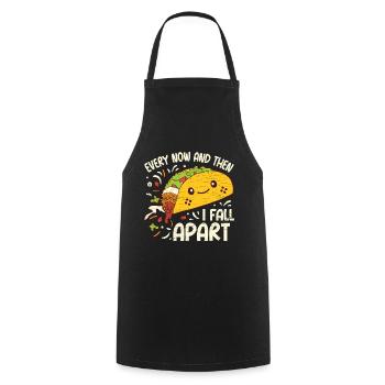 Mexikanisches Essen Geschenk Taco - Kochschürze - Schwarz - Vorne - AI Model Male 185 dark (185cm)
