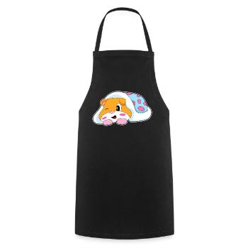 Hamster Sleeping Blanket - Cooking Apron - black - Front - AI Model Male 185 dark (185cm)