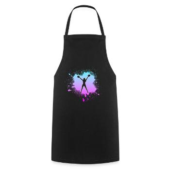 cheerleading - Cooking Apron - black - Front - AI Model Male 185 dark (185cm)