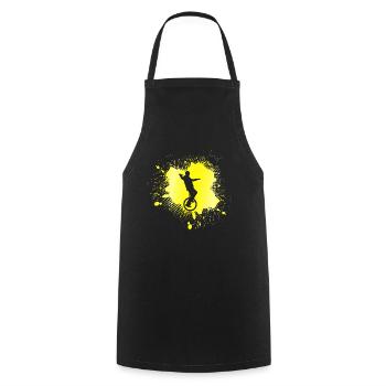 Unicycle - Cooking Apron - black - Front - AI Model Male 185 dark (185cm)