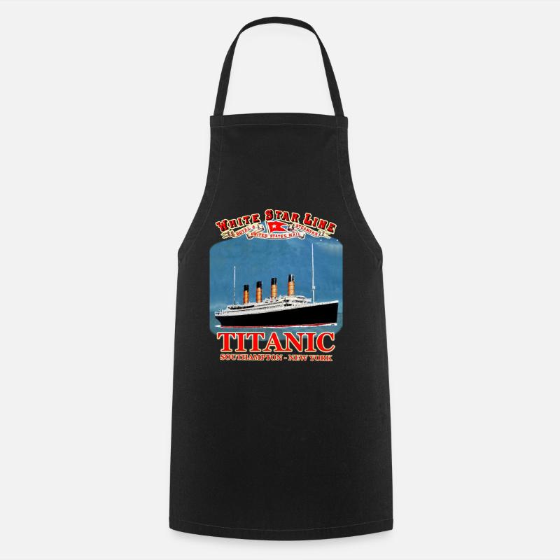 TITANIC création Louis RUNEMBERG © Adagp - Tablier de cuisine - noir