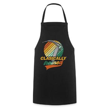 Classical Training - Laryngoscope Anesthesia - Cooking Apron - black - Front - AI Model Male 185 dark (185cm)
