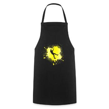 grimper - Tablier de cuisine - noir - Devant - AI Model Male 185 dark (185cm)