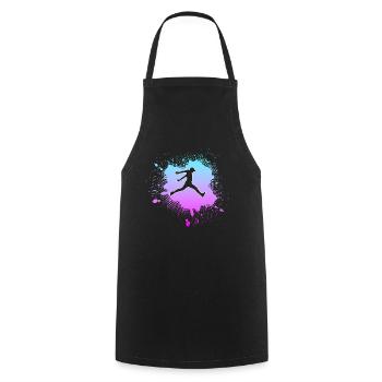le parkour - Tablier de cuisine - noir - Devant - AI Model Male 185 dark (185cm)