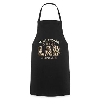 Technicien de laboratoire Bienvenue dans mon laboratoire clinique - Tablier de cuisine - noir - Devant - AI Model Male 185 dark (185cm)