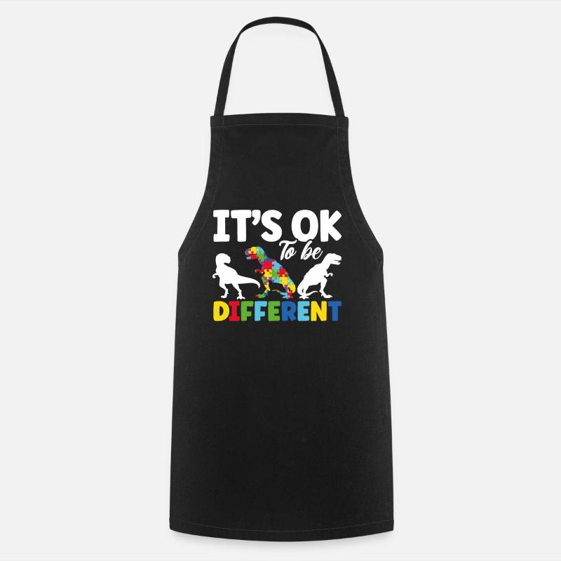 Its Ok To Be Different - Cooking Apron - black