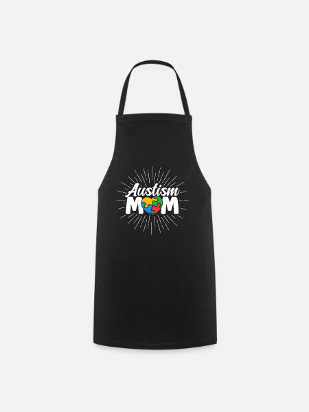 Mère autiste - Tablier de cuisine - noir