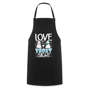 Love At Frost Sight für Männer Frauen und - Kochschürze - Schwarz - Vorne - AI Model Male 185 dark (185cm)