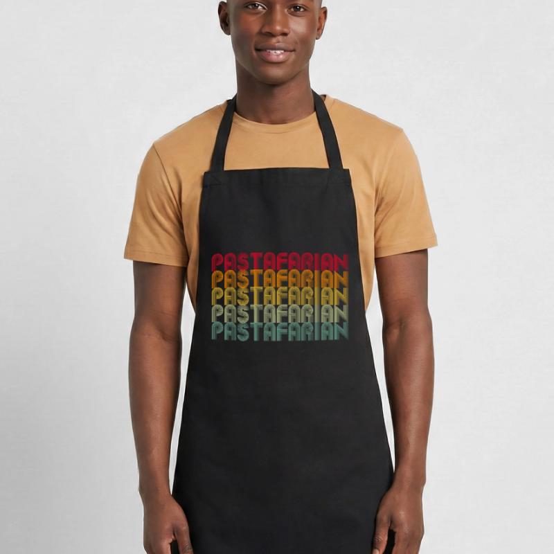 Rainbow Font Stack Pattern Cooking Apron