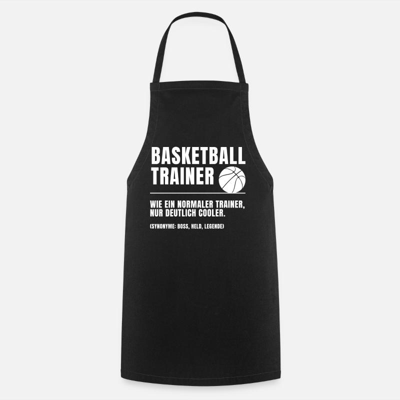 Basketball Trainer Definition - Kochschürze - Schwarz