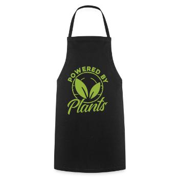 Powered By Plants - Cooking Apron - black - Front - AI Model Male 185 dark (185cm)
