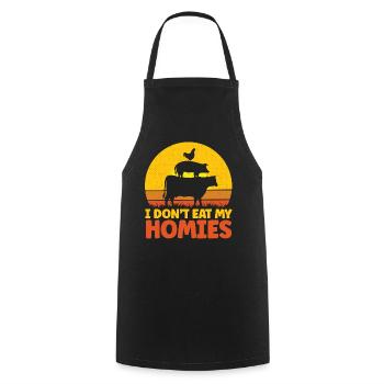 I Dont Eat My Homies - Kochschürze - Schwarz - Vorne - AI Model Male 185 dark (185cm)