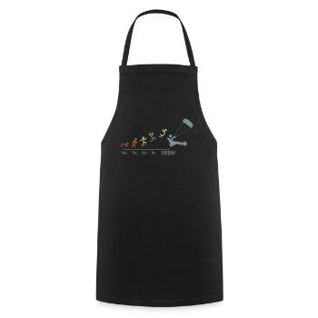 Sand Sailing Windracer Vintage Landsegler - Cooking Apron - black - Front - AI Model Male 185 dark (185cm)