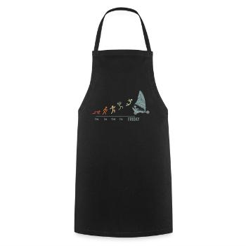 Sand Sailing Windracer Vintage Landsegler - Cooking Apron - black - Front - AI Model Male 185 dark (185cm)