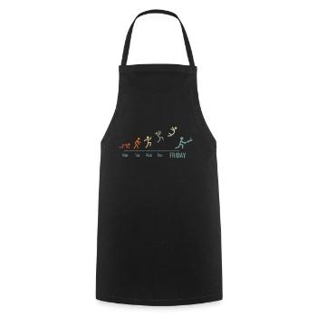 Cricketer Cricket Game Vintage Weekend - Cooking Apron - black - Front - AI Model Male 185 dark (185cm)