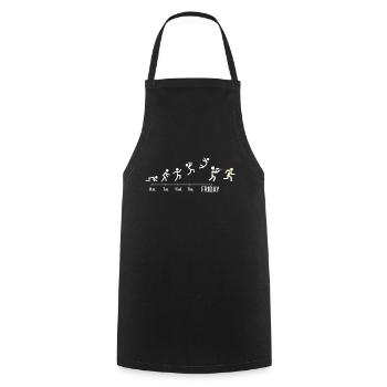 Paintball Airsoft gaming Softair Games Weekend - Cooking Apron - black - Front - AI Model Male 185 dark (185cm)