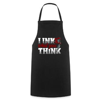 J’encre ce que vous pensez Tatoueur - Tablier de cuisine - noir - Devant - AI Model Male 185 dark (185cm)
