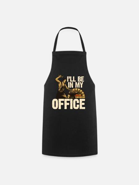 Ich bin in meinem Büro - Schmied - Kochschürze - Schwarz