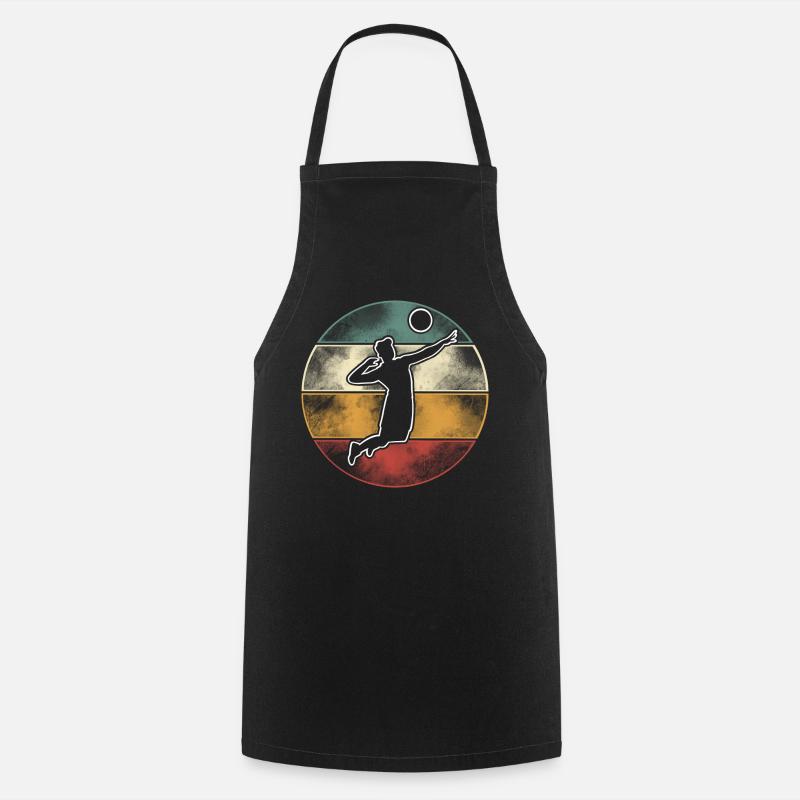 Volley-ball - Tablier de cuisine - noir