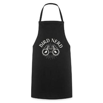 Bird Nerd - Cooking Apron - black - Front - AI Model Male 185 dark (185cm)