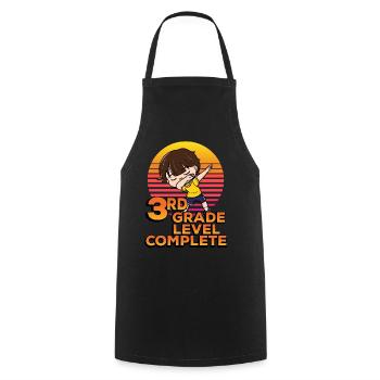 3rd grade Completely funny dab - Cooking Apron - black - Front - AI Model Male 185 dark (185cm)