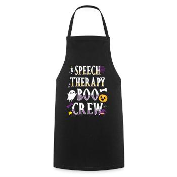 Assistant orthophoniste - Tablier de cuisine - noir - Devant - AI Model Male 185 dark (185cm)