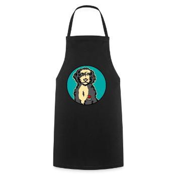 Bernedoodle Chiens - Tablier de cuisine - noir - Devant - AI Model Male 185 dark (185cm)