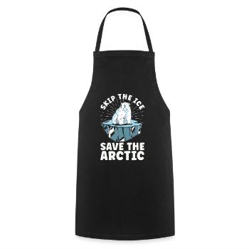 Global Warming Skip The Ice Environment Awareness - Cooking Apron - black - Front - AI Model Male 185 dark (185cm)