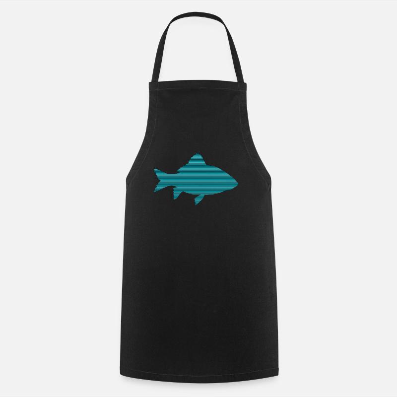 Poisson - Tablier de cuisine - noir