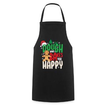 Pâte ce qui vous cuit Bonne cuisson - Tablier de cuisine - noir - Devant - AI Model Male 185 dark (185cm)
