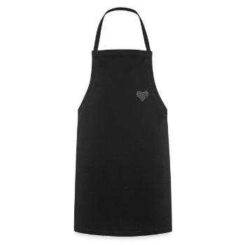 Guitar Heart Guitar Player Guitarist Guitar Musici - Cooking Apron - black - Front - AI Model Male 185 dark (185cm)