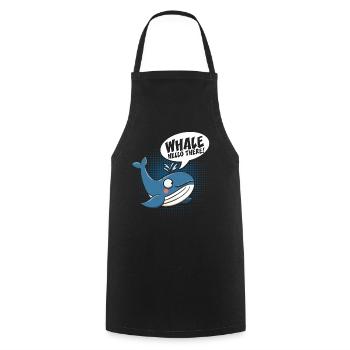 Whale Hello There - Kochschürze - Schwarz - Vorne - AI Model Male 185 dark (185cm)