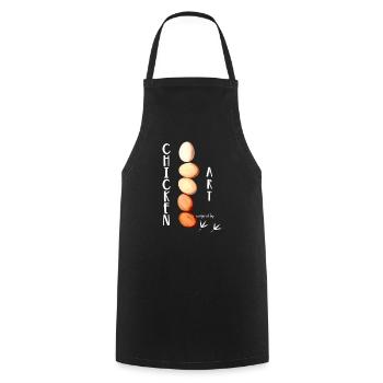 Chicken Art Chicken Holder Gift - Cooking Apron - black - Front - AI Model Male 185 dark (185cm)