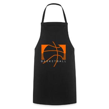 Basketballer Basketball - Kochschürze - Schwarz - Vorne - AI Model Male 185 dark (185cm)