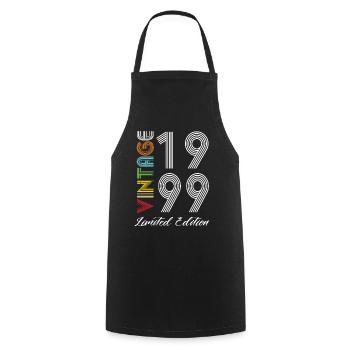 Vintage 1999 Vintage Geburtstag Retro Vintage - Kochschürze - Schwarz - Vorne - AI Model Male 185 dark (185cm)