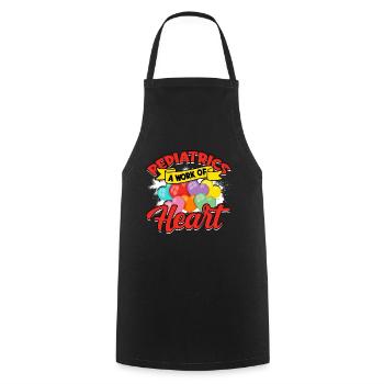 paediatrician medical doctor doctor profession children gesche - Cooking Apron - black - Front - AI Model Male 185 dark (185cm)
