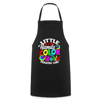 paediatrician medical doctor doctor profession children gesche - Cooking Apron - black - Front - AI Model Male 185 dark (185cm)