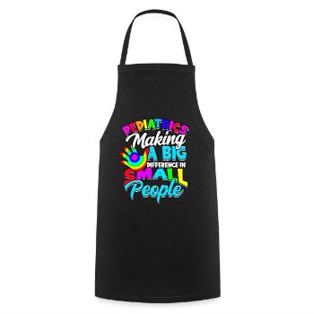 paediatrician medical doctor doctor profession children gesche - Cooking Apron - black - Front - AI Model Male 185 dark (185cm)