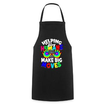 paediatrician medical doctor doctor profession children gesche - Cooking Apron - black - Front - AI Model Male 185 dark (185cm)