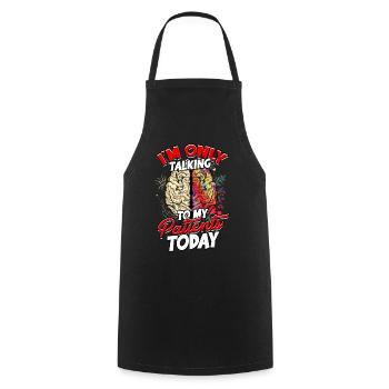 psychiatrist gift therapy gift idea psycholo - Cooking Apron - black - Front - AI Model Male 185 dark (185cm)