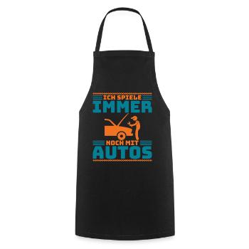 Car Mechanic Car Tuning, Racing Car, Technician - Cooking Apron - black - Front - AI Model Male 185 dark (185cm)