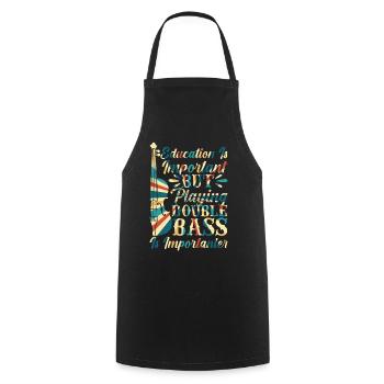 Joueur de contrebassiste Back To School - Tablier de cuisine - noir - Devant - AI Model Male 185 dark (185cm)
