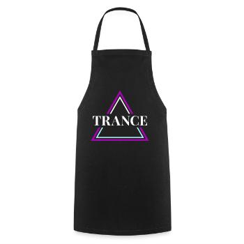 Trance House Party EDM Festival Goa Electro Rave - Tablier de cuisine - noir - Devant - AI Model Male 185 dark (185cm)